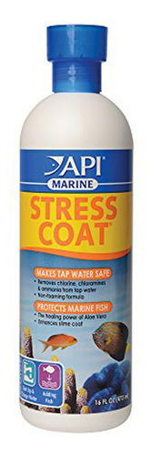 Api Marino Stress Coat Acuario De Agua Salada Acondicionador