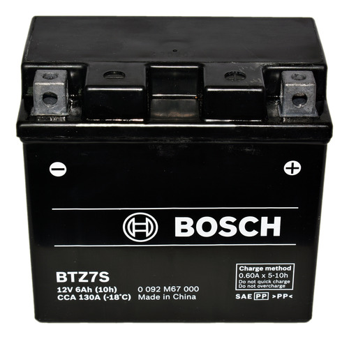 Batería De Moto Bosch Gel Ytz7s 114/71/106
