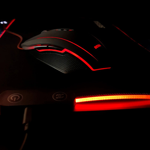 Mouse Pad Gamer Grande Combo Rgb 30x80 Cm 4 Mm Negro