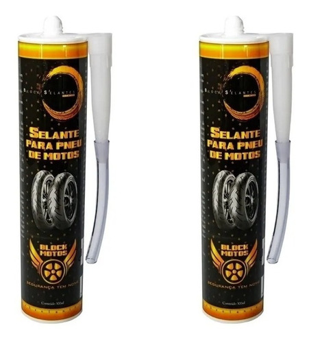 Imagem 2 de 3 de Vacina Selante Block Pneu Moto Combo Com 4 Frasco 300 Ml