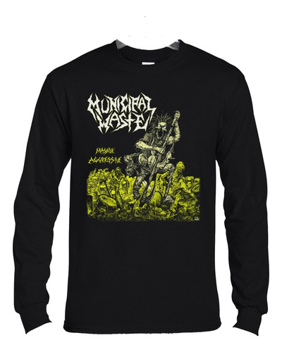 Polera Ml Municipal Waste Massive Aggressive Metal Abominatr