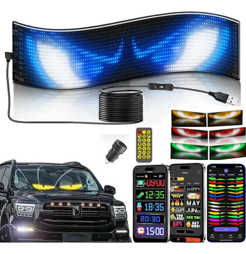 Panel Led Flexible Con Ojos De Diablo Para Camiones De 12 X 