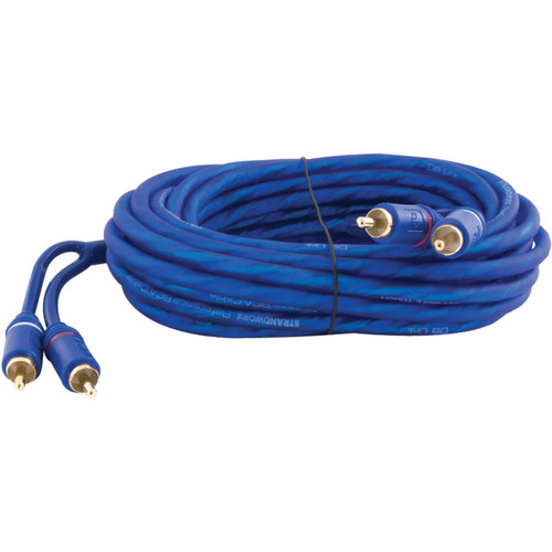 Cable Rca Tacto Suave Triple Blindado  Db Link Sr17 Azul