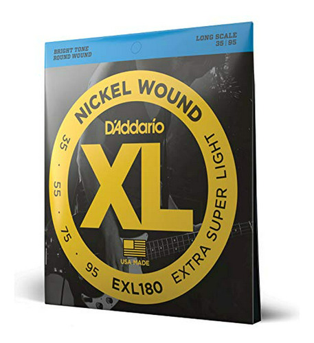Cuerdas De Bajo D'addario Xl Nickel - Exl180