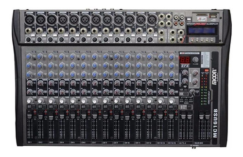 Consola Moon Mc16usb Mixer 16 Canales Sd Efectos Hot Sale