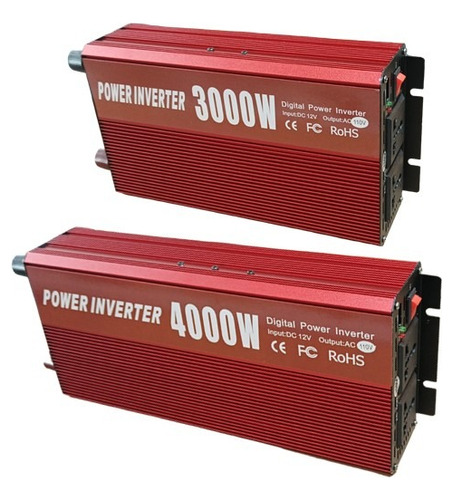 Inversor Transformador De Voltaje Dc 12v Ac 110v 3000w 4000w