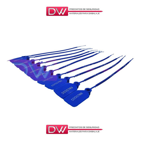 Imagen 5 de 10 de Precinto Cola De Ratón Numerado 25 Cm X 500u Oferta Dw!