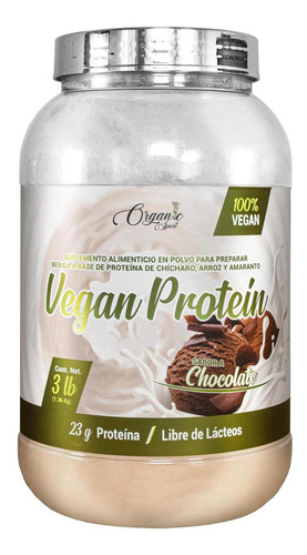 Vegan Protein Chocolate 3 Lbs Organic Sport Vegana