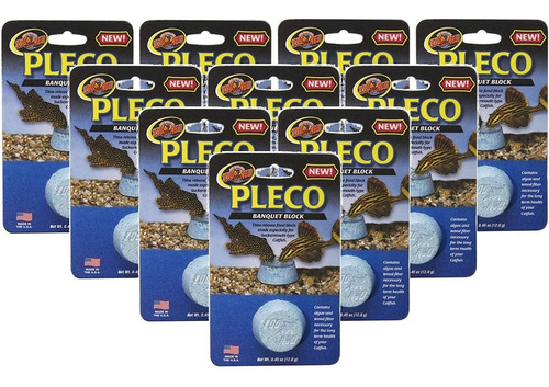 Zoo Med Laboratories 10 Pack Of Pleco Banquet Blocks