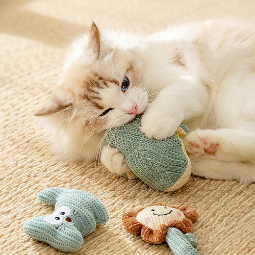 Juguete Para Gatos Con Hierba Gatera, Juguete Suave Para