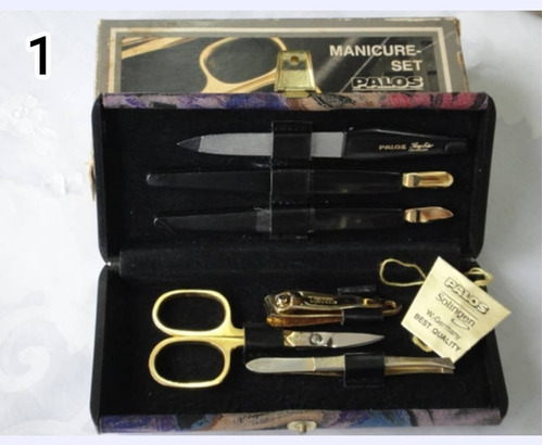 Manicure Pedicura Solinge Alemán Nuevo 6 Pzs Acero Dorado