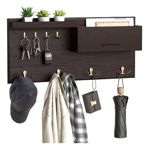 Jackcubedesign Perchero De Entrada Soporte De Pared Soporte