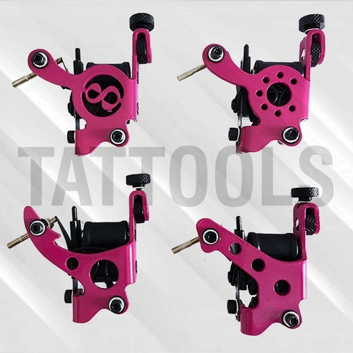 Kit Tattoo Máquina Rosa Completo Para Tatuagem Profissional