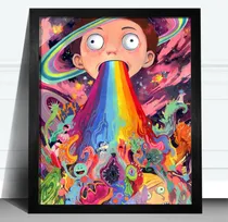 Comprar Cuadros Rick And Morty Únicos! Morty Arcoiris