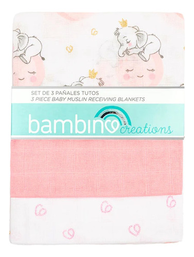 Tutos Pañales Set 3 Unidades Algodón Bebe Bambino