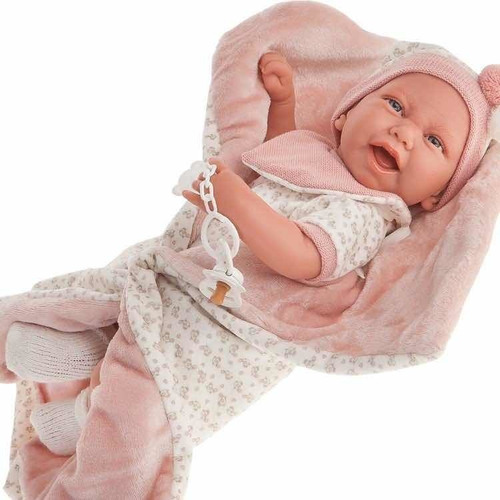 Bebe Carla Mantita Tipo Reborn 42 Cm