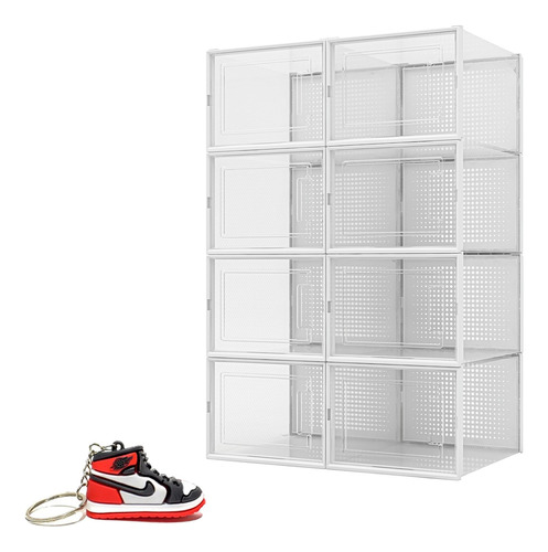 Caja Zapatos Tenis Zapatera Organizador Shoe Box 8 Pzas L