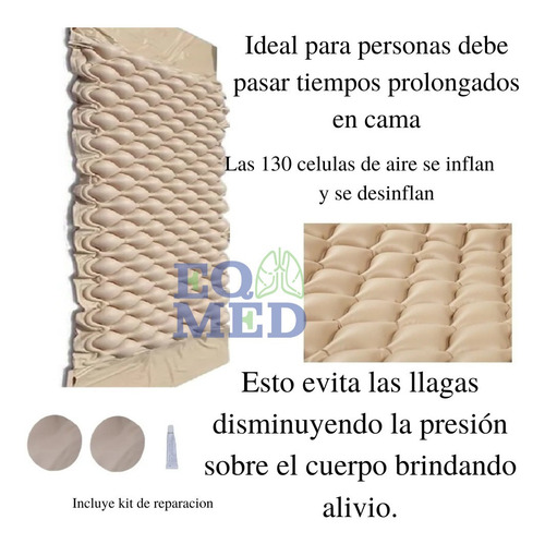 Colchon Antillagas De Presion Alterna Antiescaras Sc 485 Color Cafe