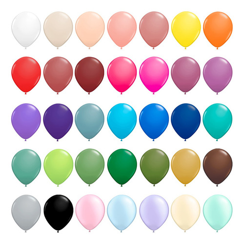 Bexiga Balão Liso Todas As Cores 16 Polegadas 12 Unidades Cor Sortido