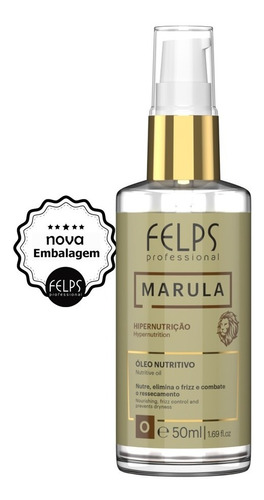 Óleo Capilar De Marula Hiper Nutrição 50ml + Brinde - Felps