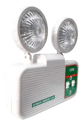 Luz Lampara Emergencia Led Doble Foco