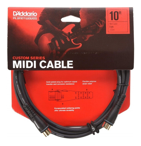 Daddario Pw-md-10 Cable Midi 3 Metros