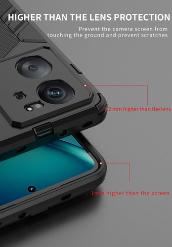 Funda Punk Uso Rudo Carcasa Para Xiaomi 13t/13t Pro+mica Negro Xiaomi 13t/13t Pro/redmi K60 Ultra