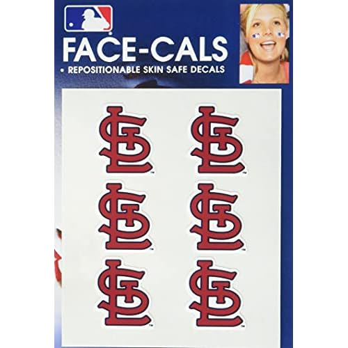 Tatuajes Faciales De St. Louis Cardinals De Mlb, Colore...