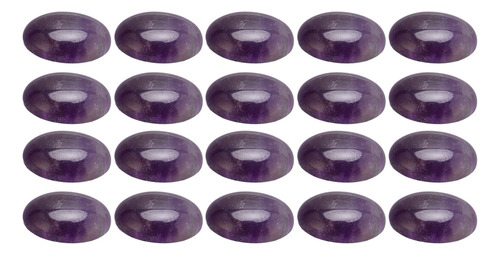 Cabujón Ovalado De Amatista Natural De 18 X 13 Mm, 20 Unidad