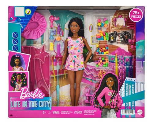 Barbie Life In The City Trenza Estilo Y Cuidado 29cm Mattel