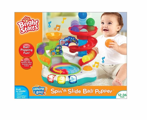 Juego Tobogán Y Pelotas Bright Starts Spin And Slide Ball