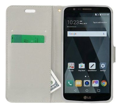 Flip Sparkle Bling Funda De Cuero Para LG Stylo 3 K10 Pro St