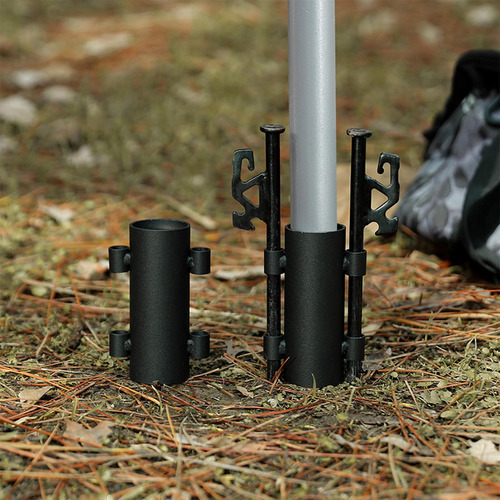 2 Uds. Toldo De Estacas Para Tienda De 30 Cm Con Soporte