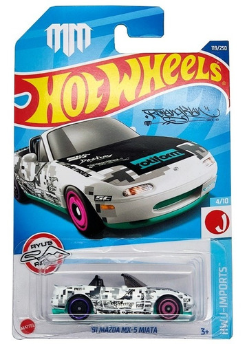 Mazda Miata Mx5 Mad Mike Hot Wheels 4/10 (119)