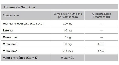 Imagen 2 de 2 de Suplemento En Comprimidos Provefarma Arandano Azul Sabor No En Caja 60 Un