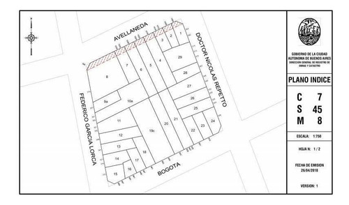 Imagen 8 de 17 de Lote En Caballito, 1774 M2 Vendibles Y 15 Cocheras!! Mide 13 X 30 Metros, Toma Parte En M2