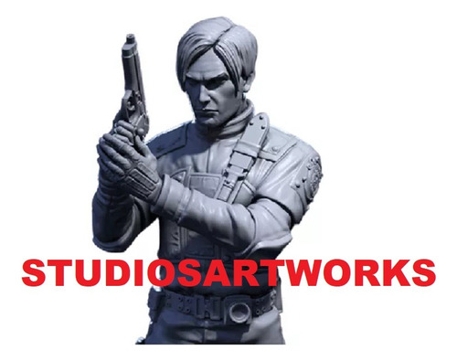 Leon Kennedy Resident Evil Model Kit Armar Y Pintar 18 Cm