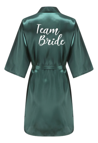 Bata Satín Team Bride Tallas Únicas Color Verde
