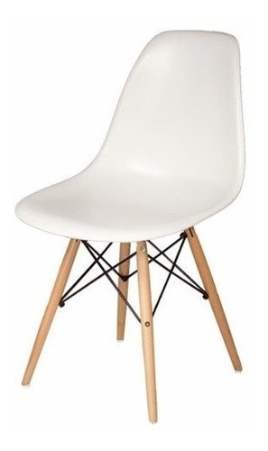 Imagen 3 de 3 de Set De 4 Sillas Eames - Blanco/negro - Promoción!!!