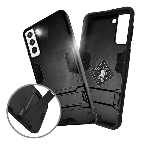 Funda Iron Para Samsung Galaxy S21 Plus Carcasa Antishock Negro