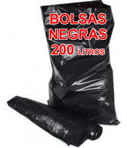 Bolsas Negras De Basura Calibre 12,  (100 Unidades)