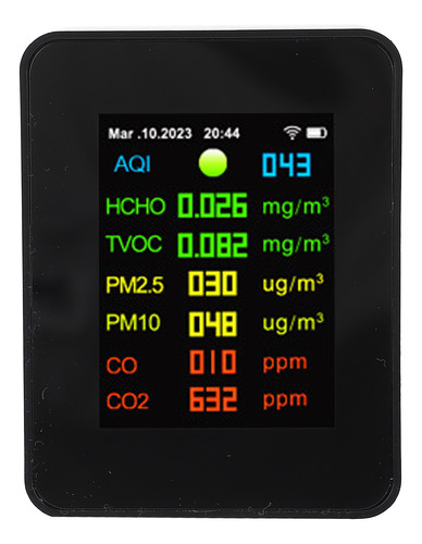 Monitor De Sensor De Calidad Del Aire Lcd Digital Multifunci