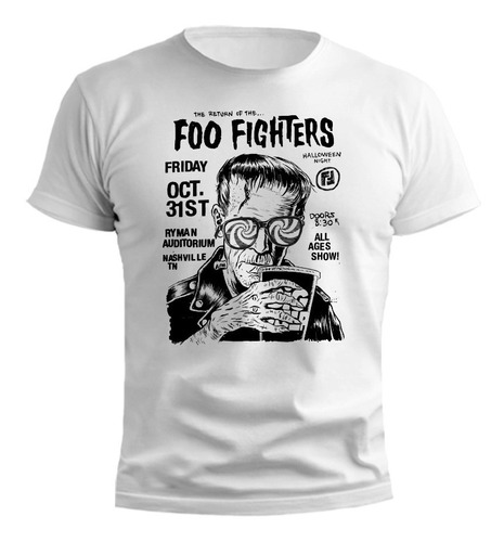 Remera Foo Fighters Afiche Recital Diseño Exclusivo