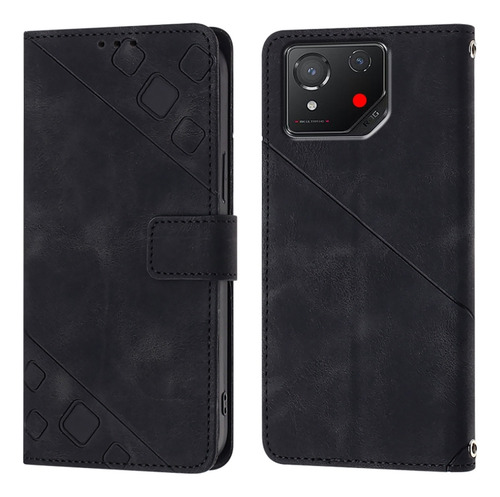Funda De Piel Estampada Azul Para Asus Rog Phone 8
