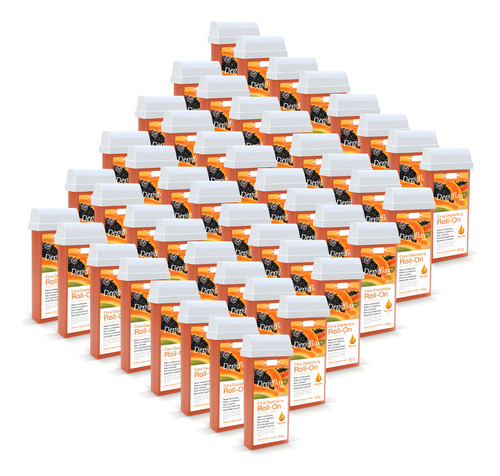 Kit 48 Ceras Roll-on Mamão Depilatória Hidrata Depilflax