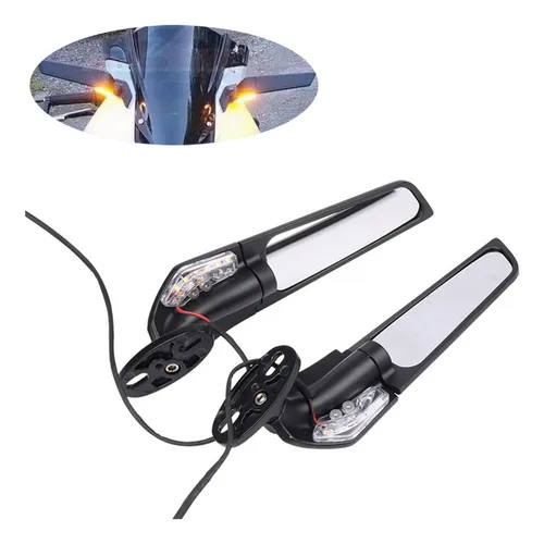 N Espejo Retrovisor Lateral Con Luz Para Suzuki Gsxr 600