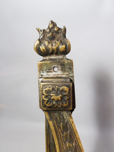 Imagen 3 de 9 de Antiguo Manijon Bronce Con Respaldo Estilo Francés Mag 59093