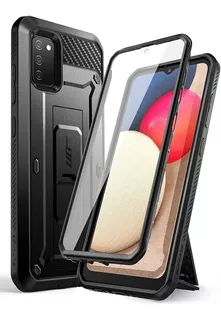 Case Supcase Para Galaxy A02s 2021 Protector 360° Negro