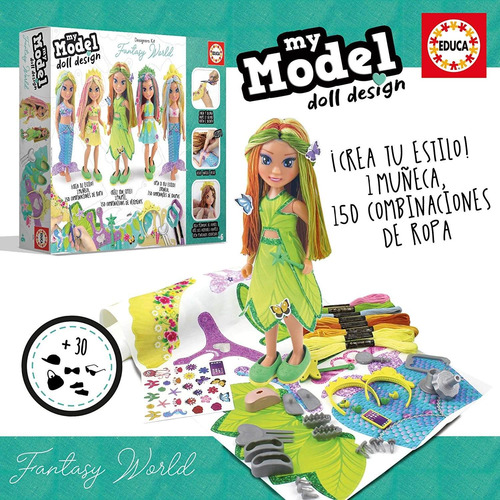 Imagen 3 de 7 de Juego My Model Doll Design Mundo Fantasía Diseña Ropa Educa