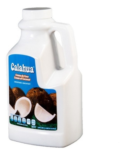 Calahua Crema De Coco Natural 4 Litros 2 Botes